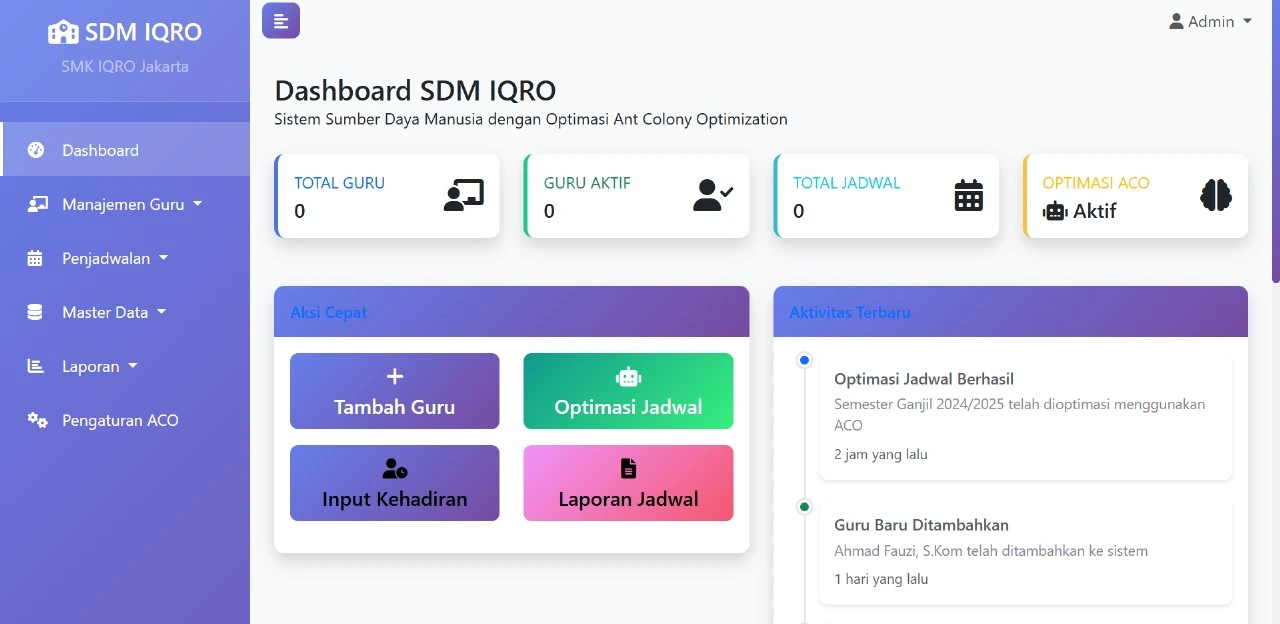 Sistem Penjadwalan Sekolah